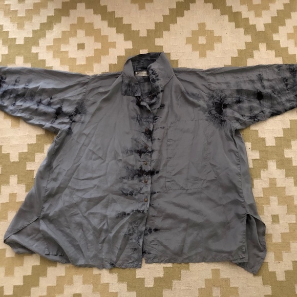 Artists & Revolutionaries Silk Tie-Dye Blouse. OOAK - Picture 7 of 10
